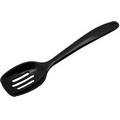 7 1/2 Black Melamine Mini Slotted Spon 200 Count